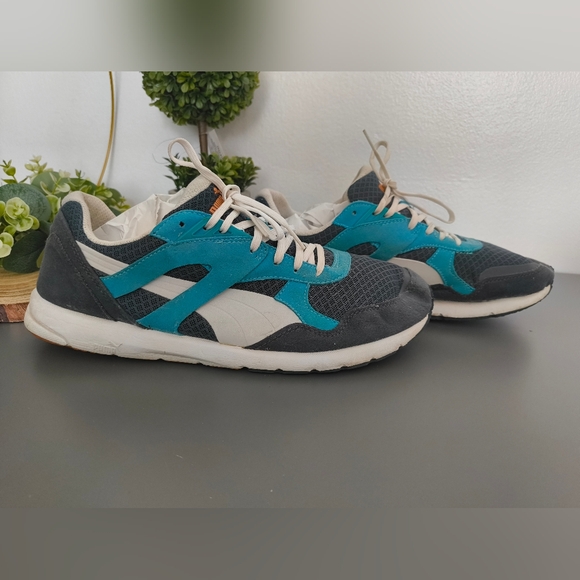 Puma Other - Puma Teal, Gray & White Men's Athletic Sneakers